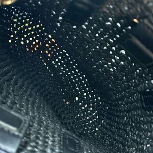 Elegant Black Woven Women's Bag